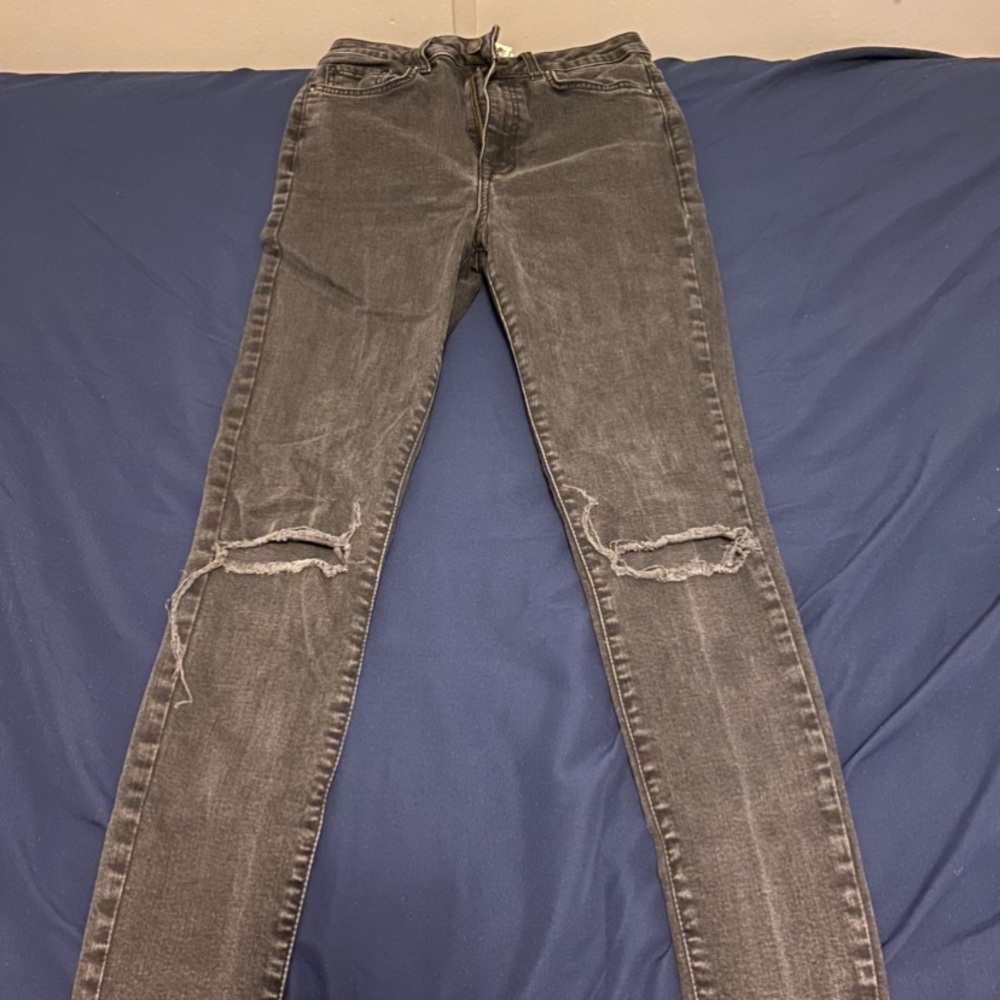 Black High rise skinny jeans